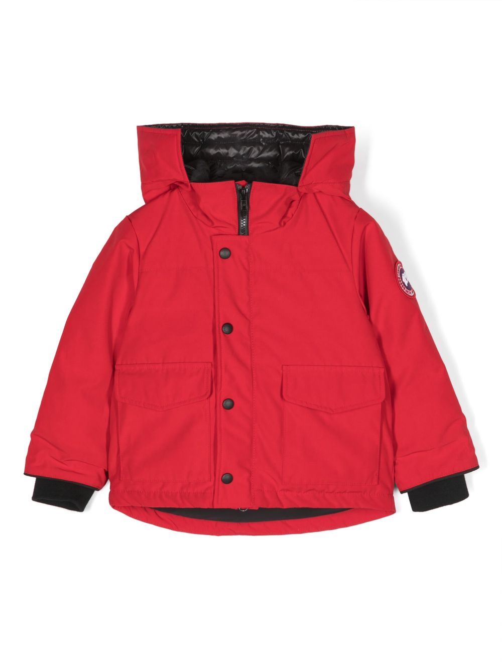 Canada Goose Kids Lynx 连帽填充夹克 - 红色