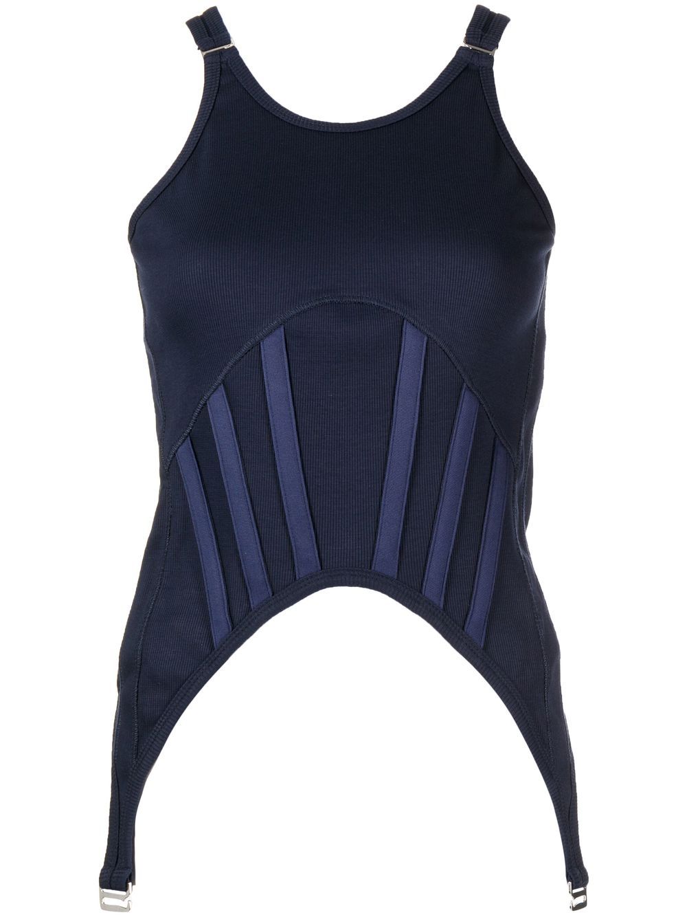 Dion Lee 紧身胸衣式坦克背心 - 蓝色