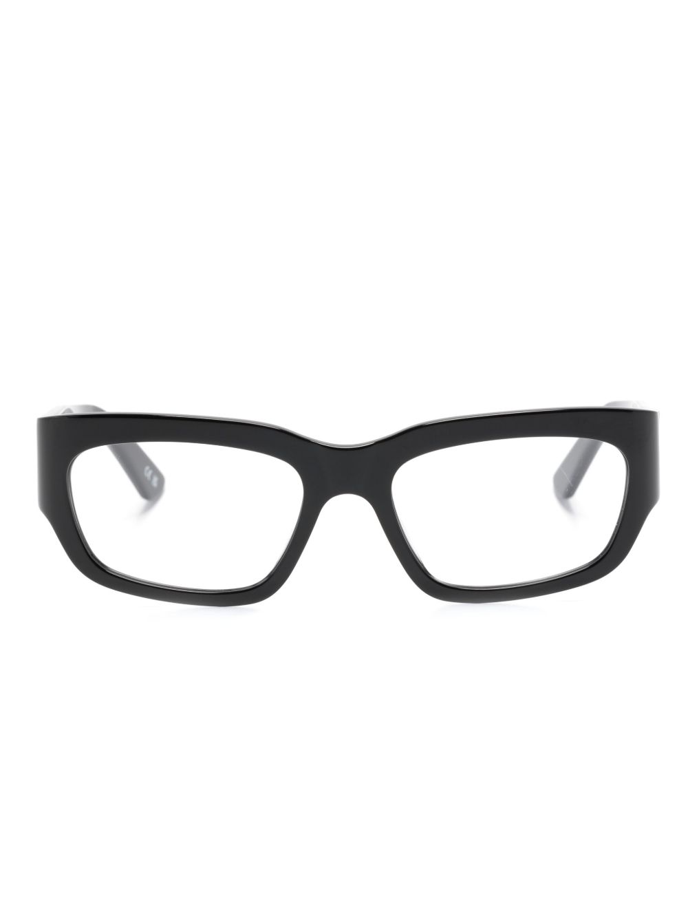 Balenciaga Eyewear 长方形镜框眼镜 - 黑色