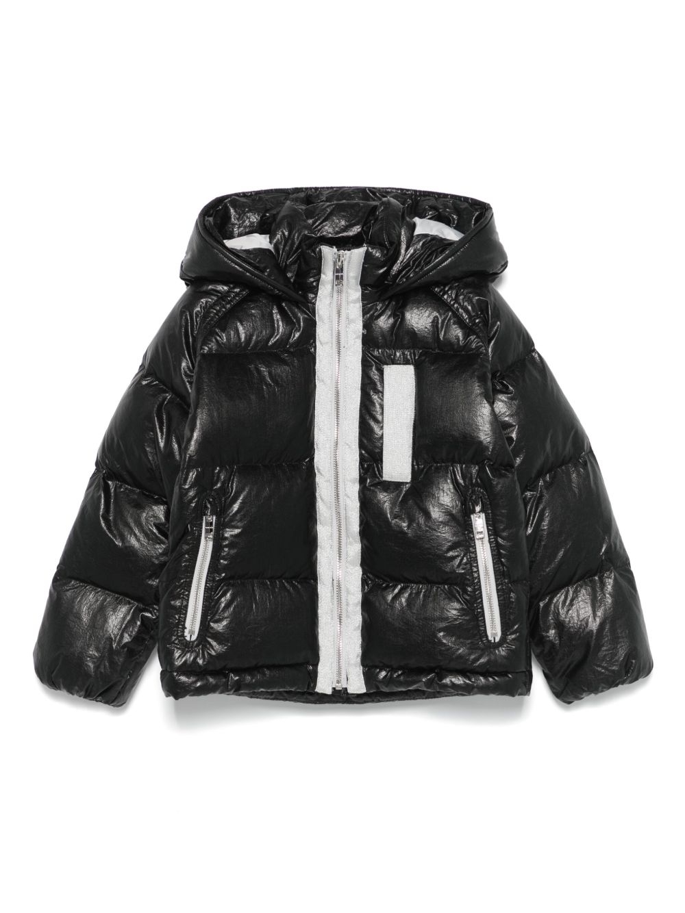 Givenchy Kids logo刺绣夹克 - 黑色