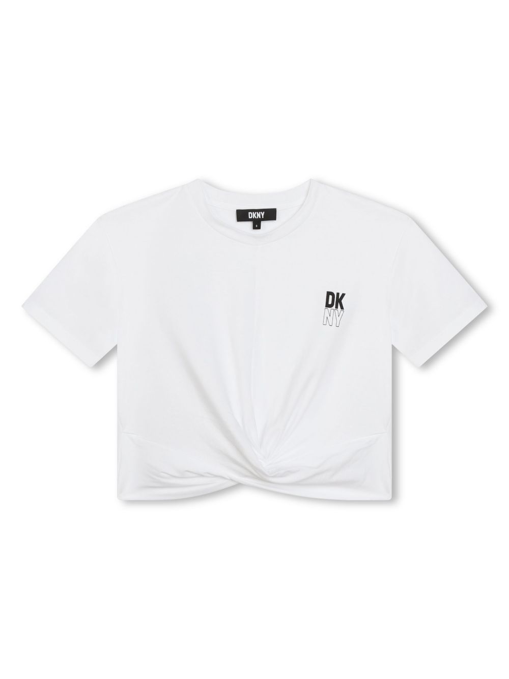 Dkny Kids logo印花棉T恤 - 白色