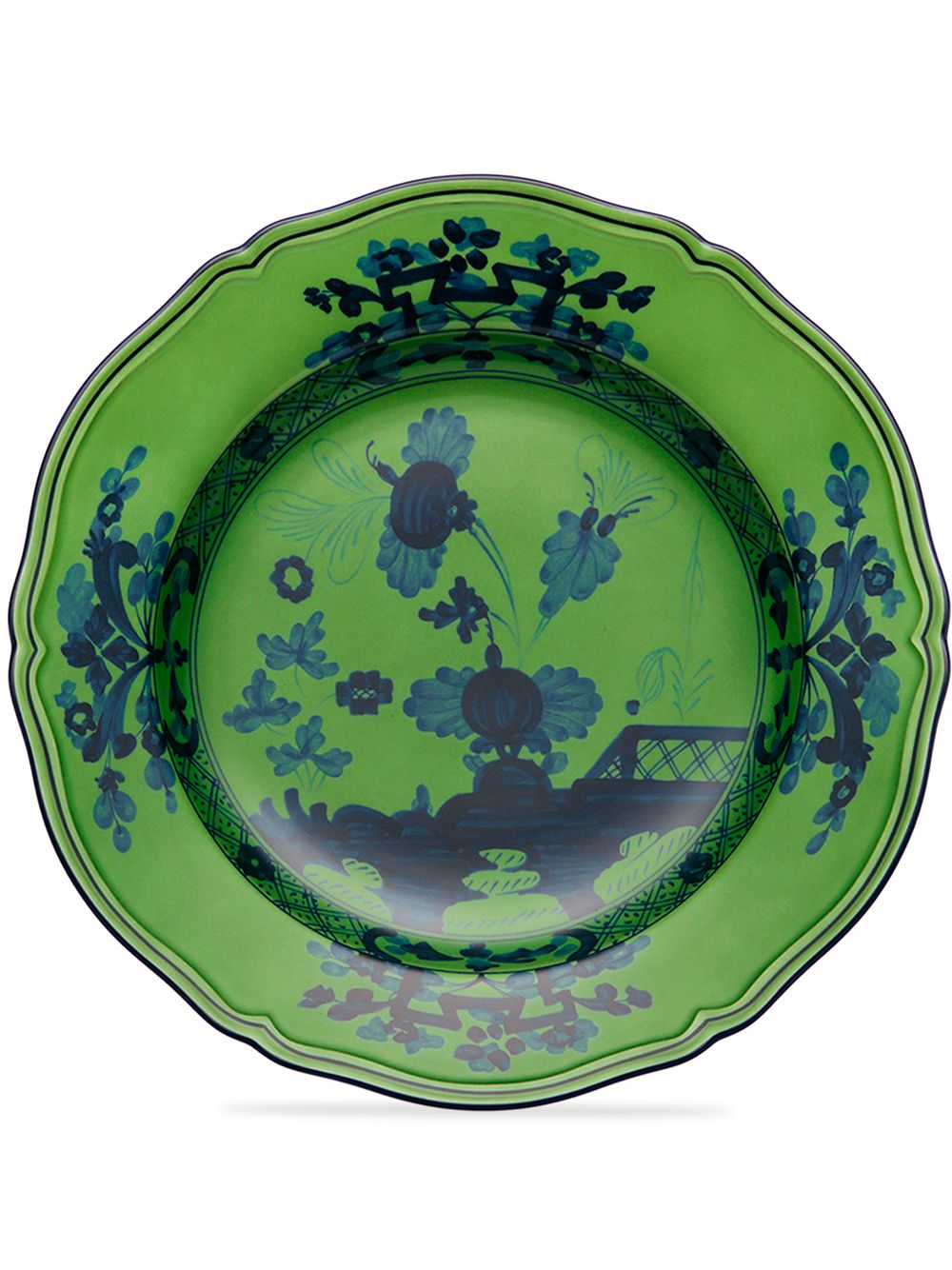 GINORI 1735 Oriente Italiano 汤盘 - 绿色