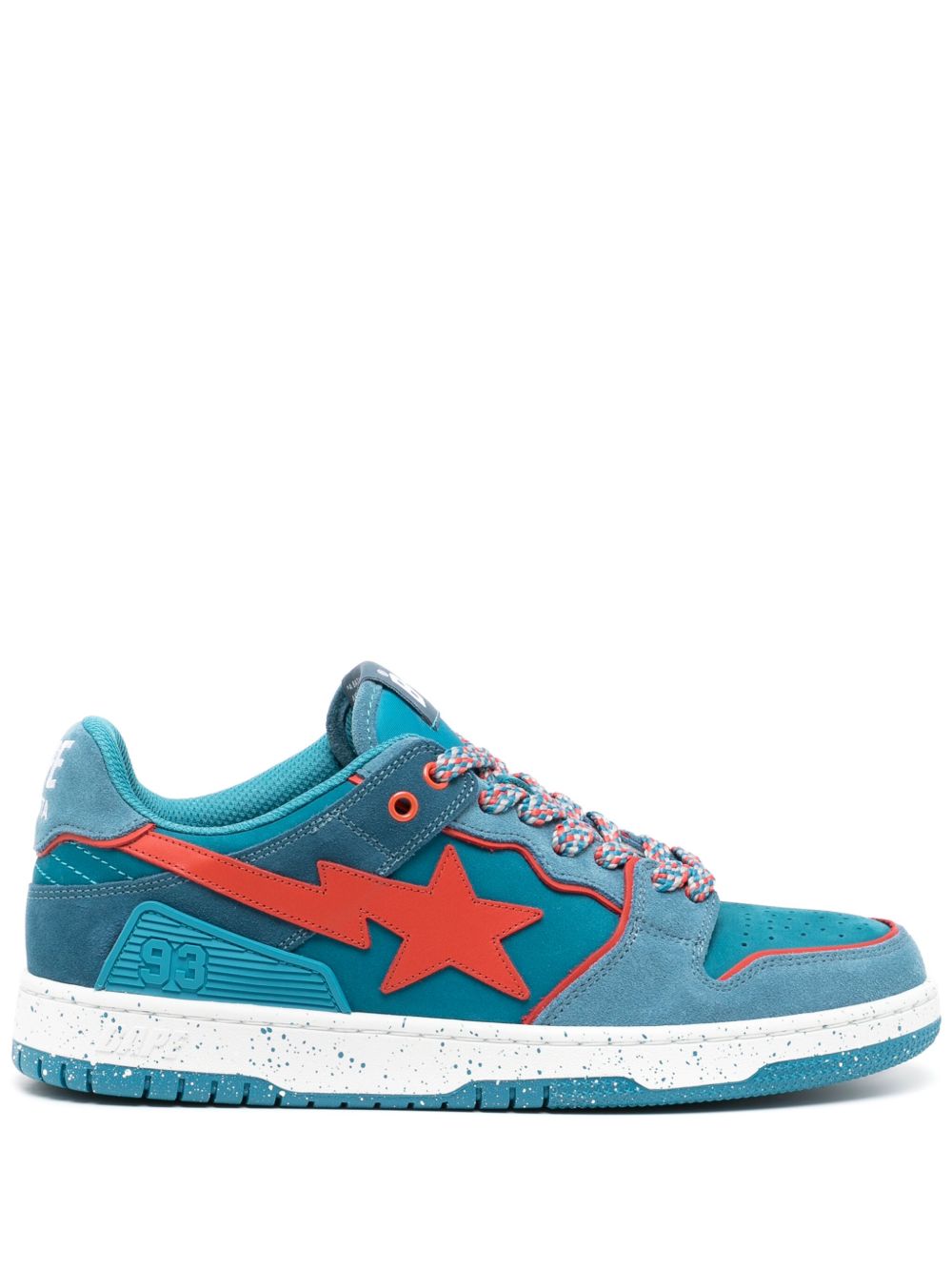A BATHING APE® Sk8 Sta 拼接运动鞋 - 蓝色
