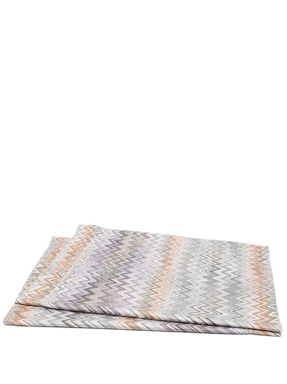 Missoni Home 条纹印花被套 - 中性色
