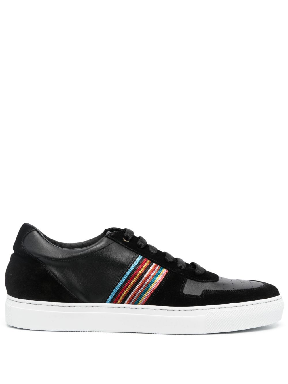 Paul Smith Fermi 皮质低帮运动鞋 - 黑色