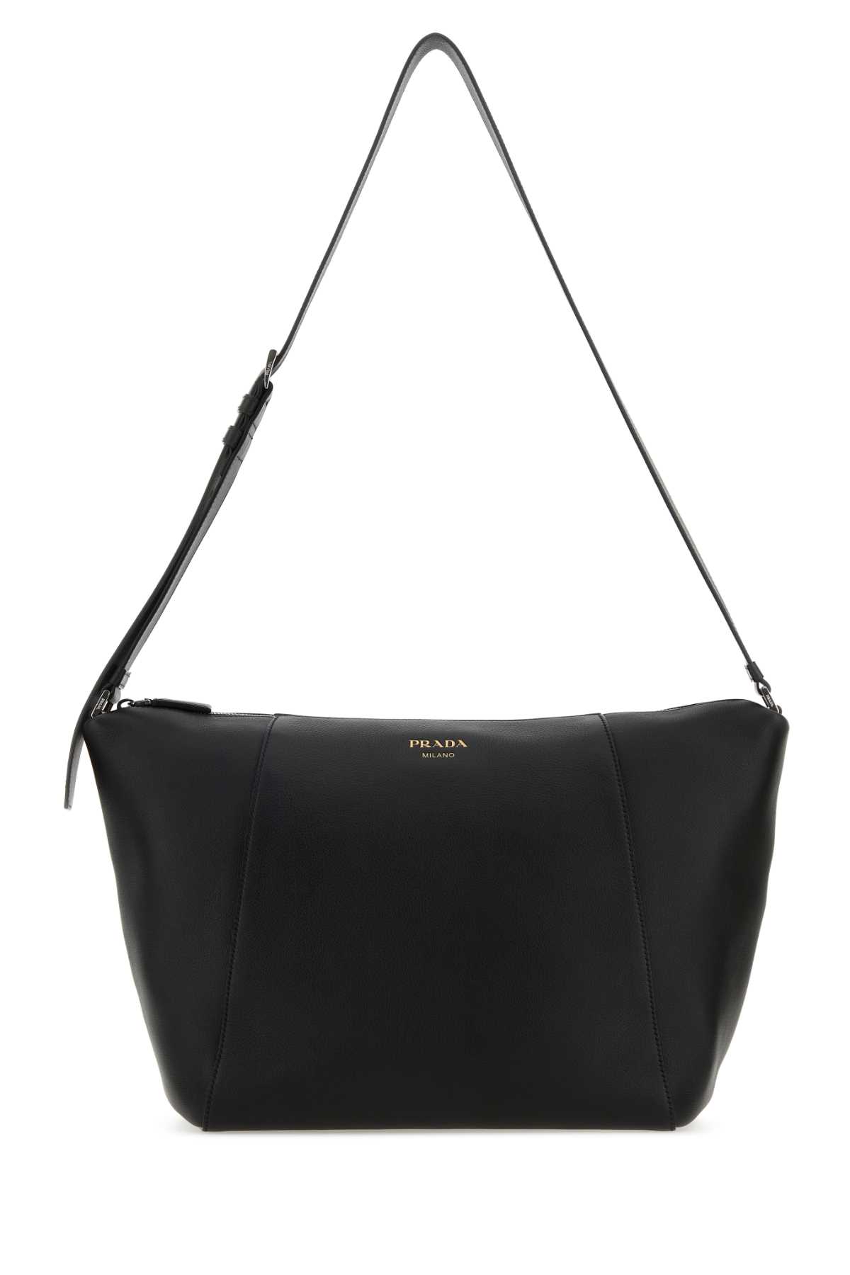 Prada 黑色皮革斜挎包