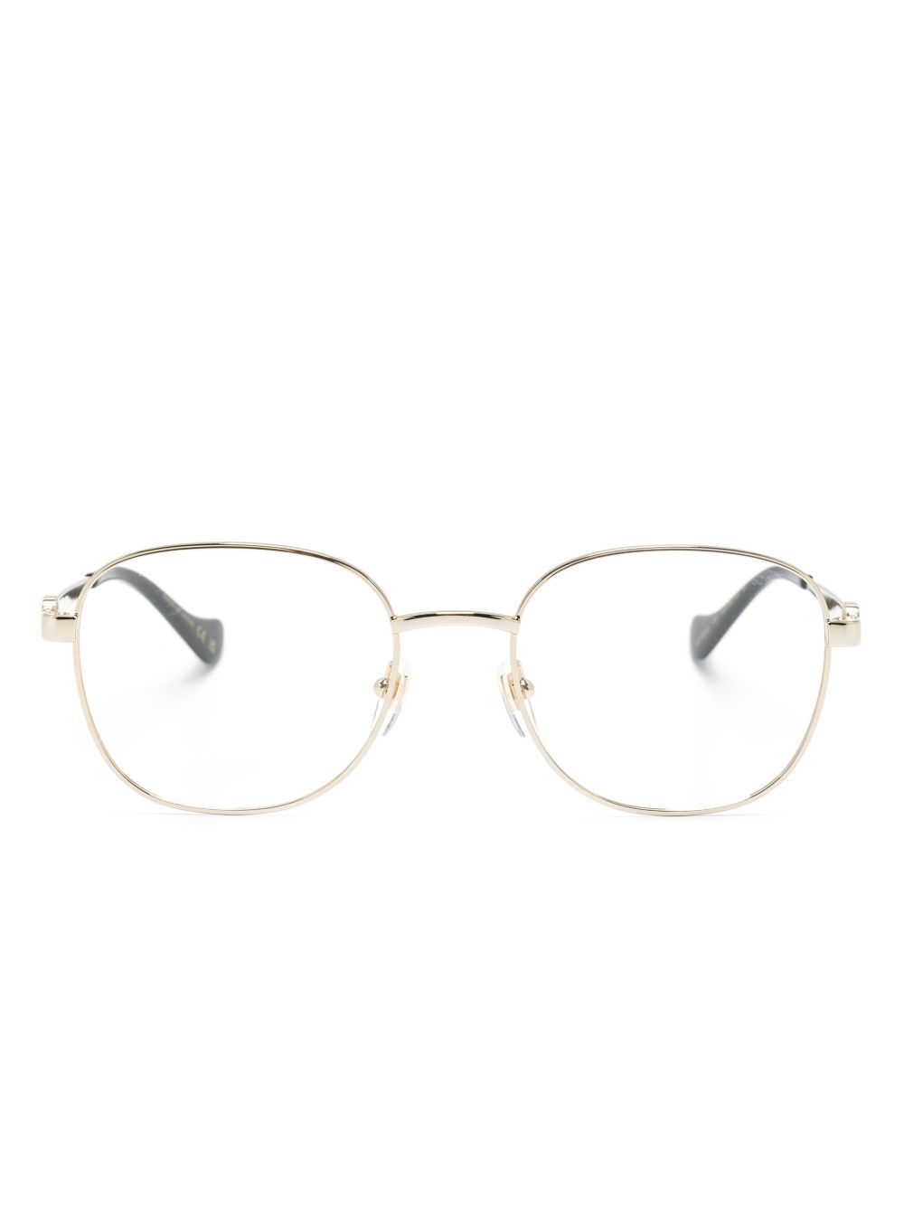 Gucci Eyewear Interlocking G 方框眼镜 - 金色