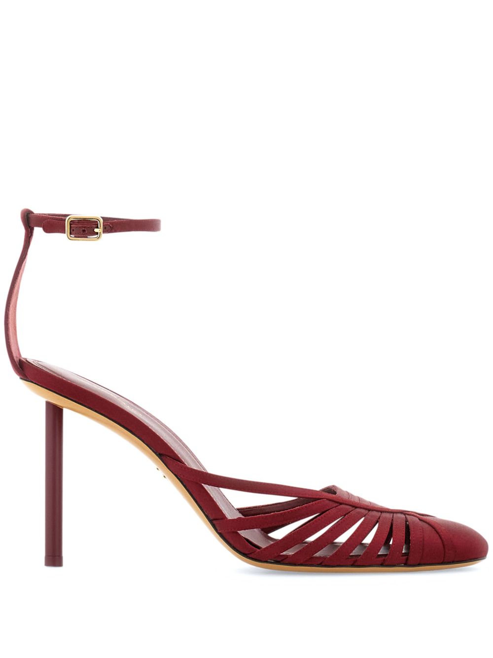 Ferragamo 袢带高跟鞋 - 红色