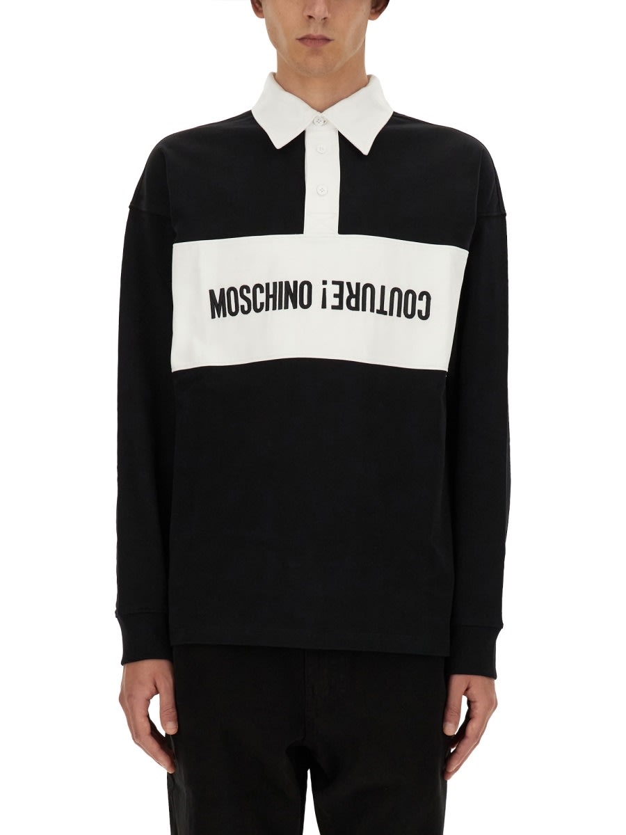 Moschino 颠倒Logo Polo衫