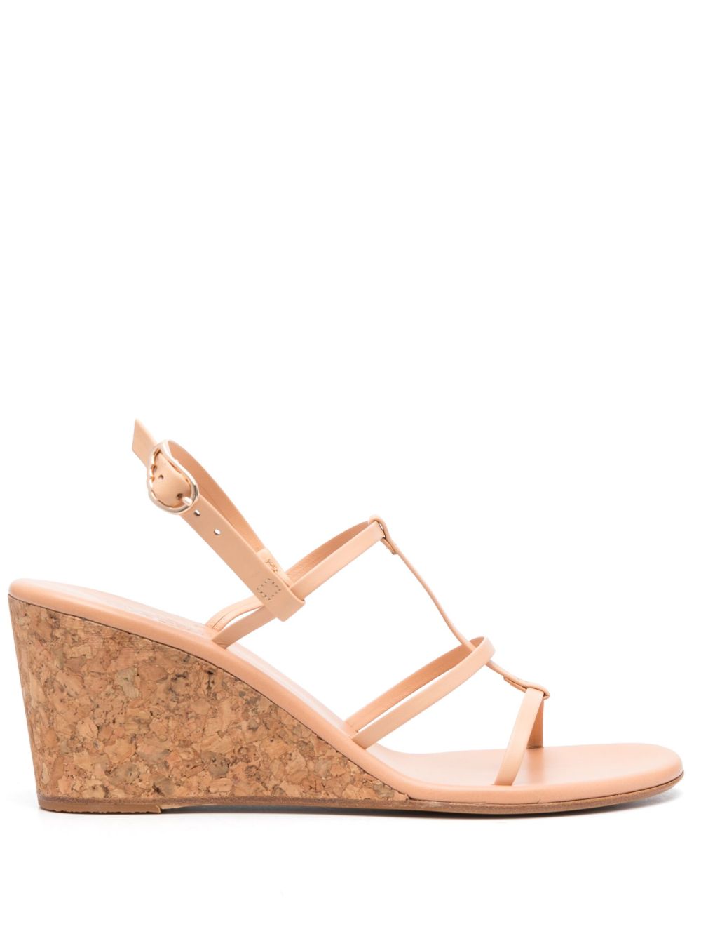 Ancient Greek Sandals Fay 皮质坡跟凉鞋 - 中性色