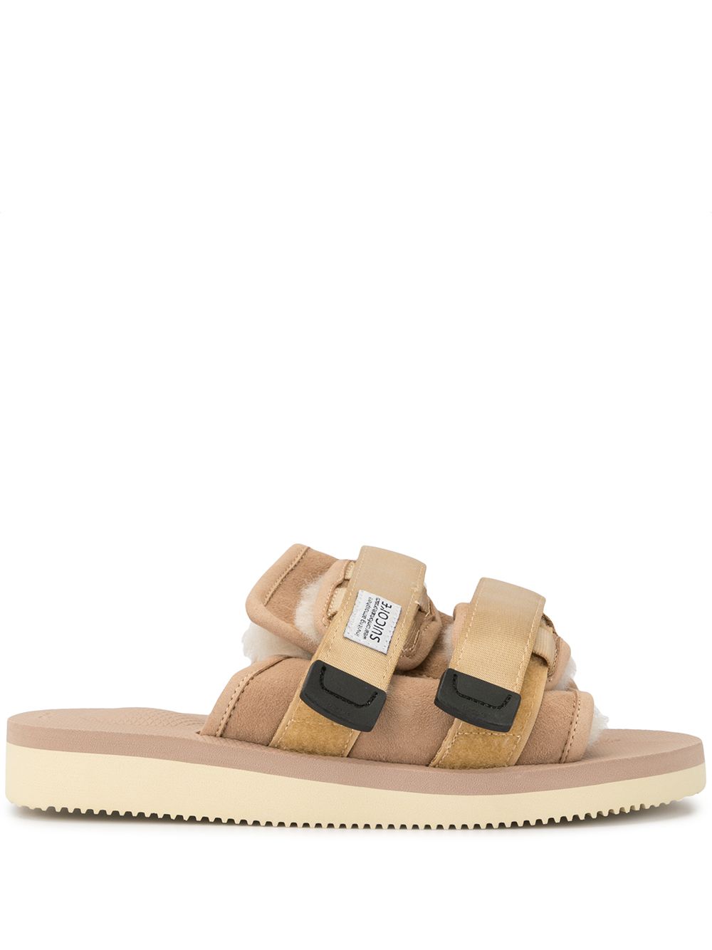 Suicoke Moto绒面凉鞋 - 褐色