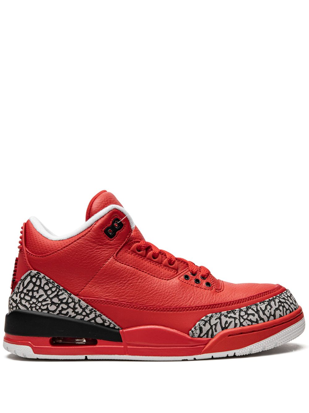 Jordan JORDAN AJ3770438 UNIVERSITY RED/BLACK-CEMENT Furs & Skins->Leather - 红色