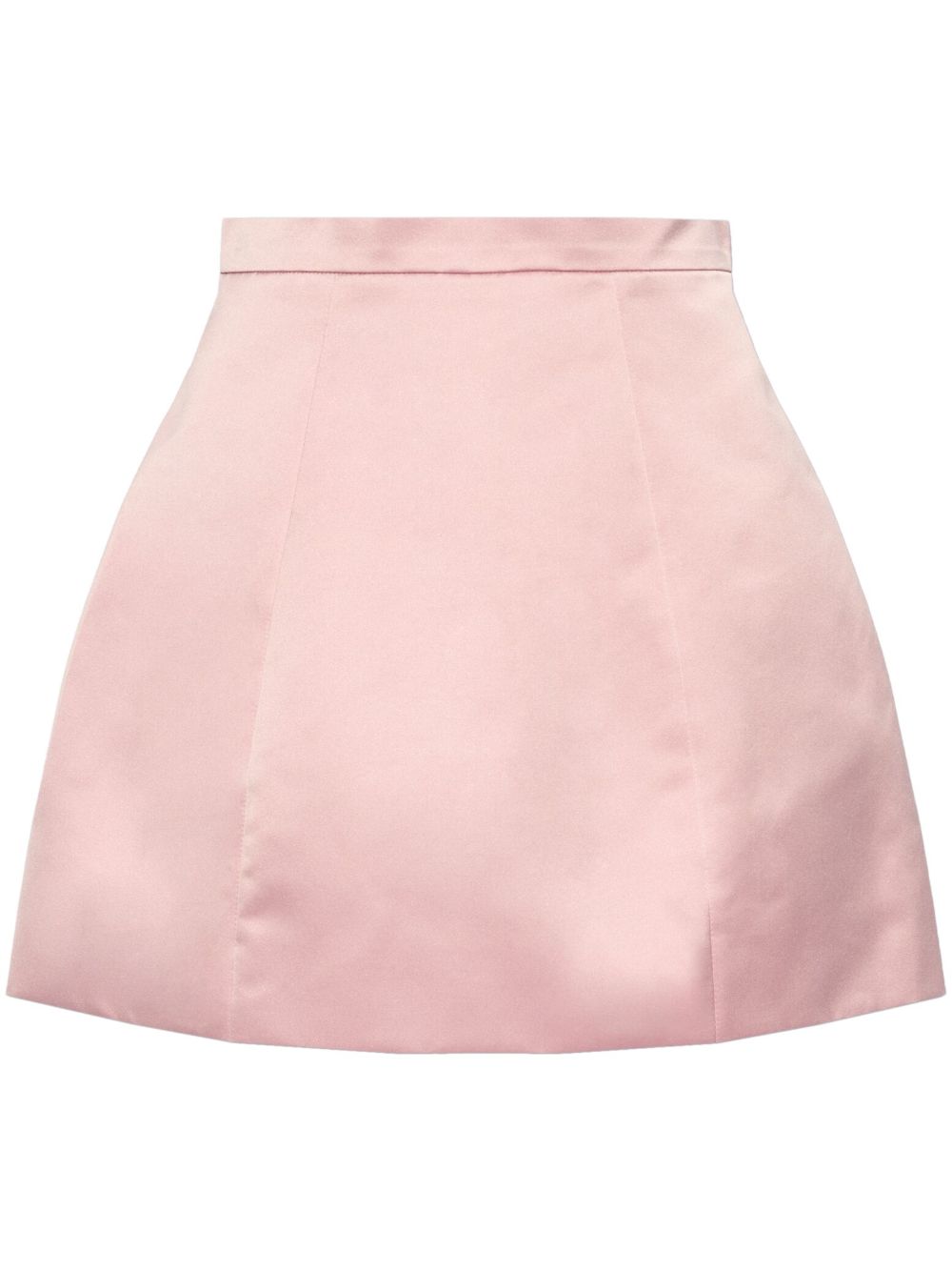 Blumarine duchess-satin mini skirt - 粉色