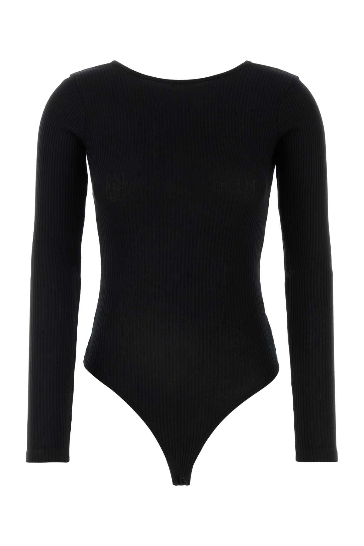 AGOLDE Black Stretch Lyocell Blend Bridget Bodysuit