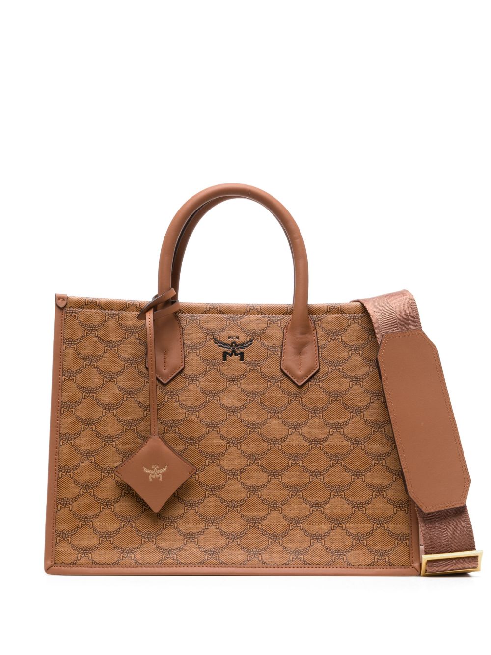 MCM Himmel Lauretos 中号手提包 - 褐色
