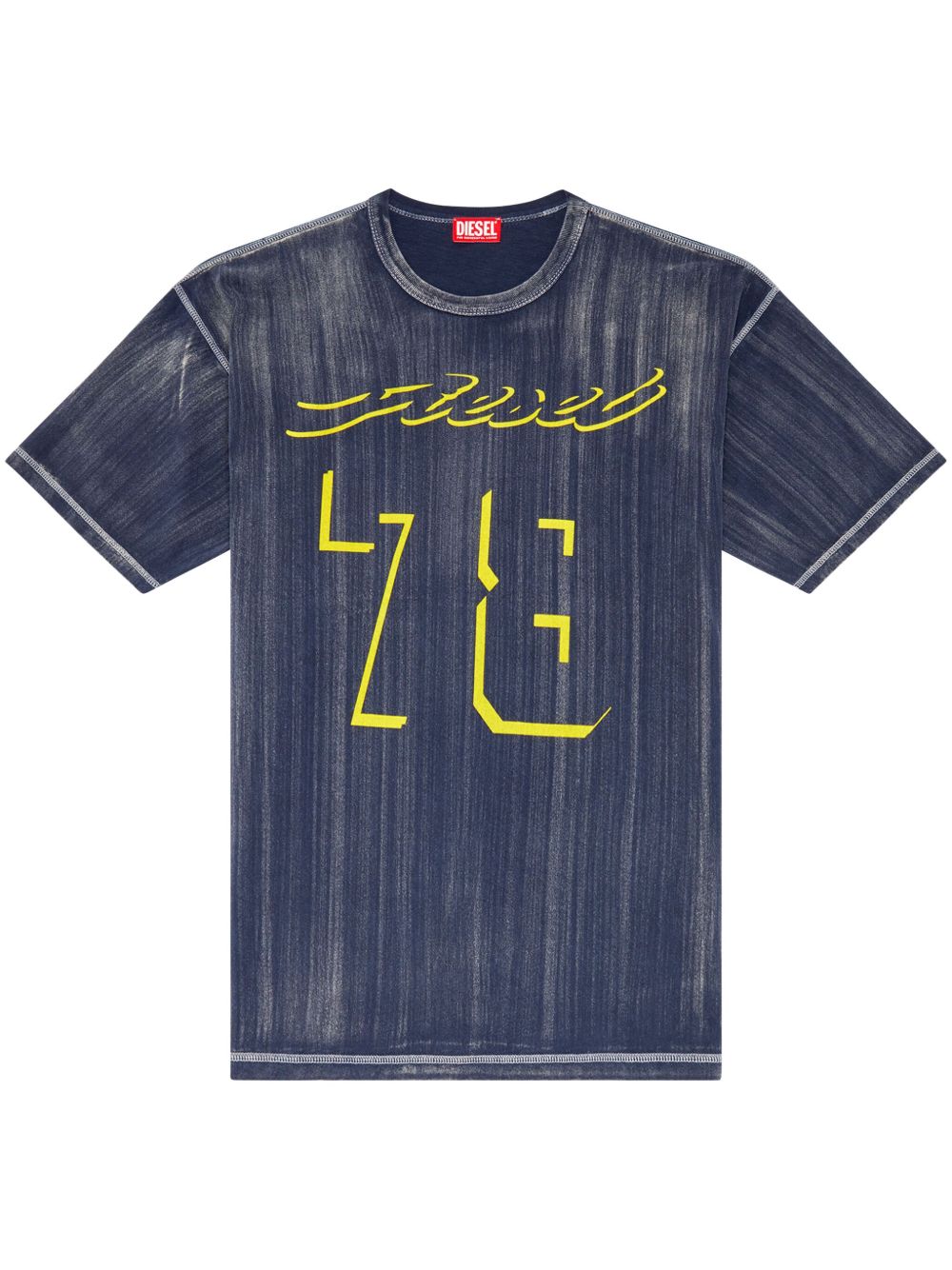 Diesel T-Boxt-Q2 logo印花T恤 - 蓝色