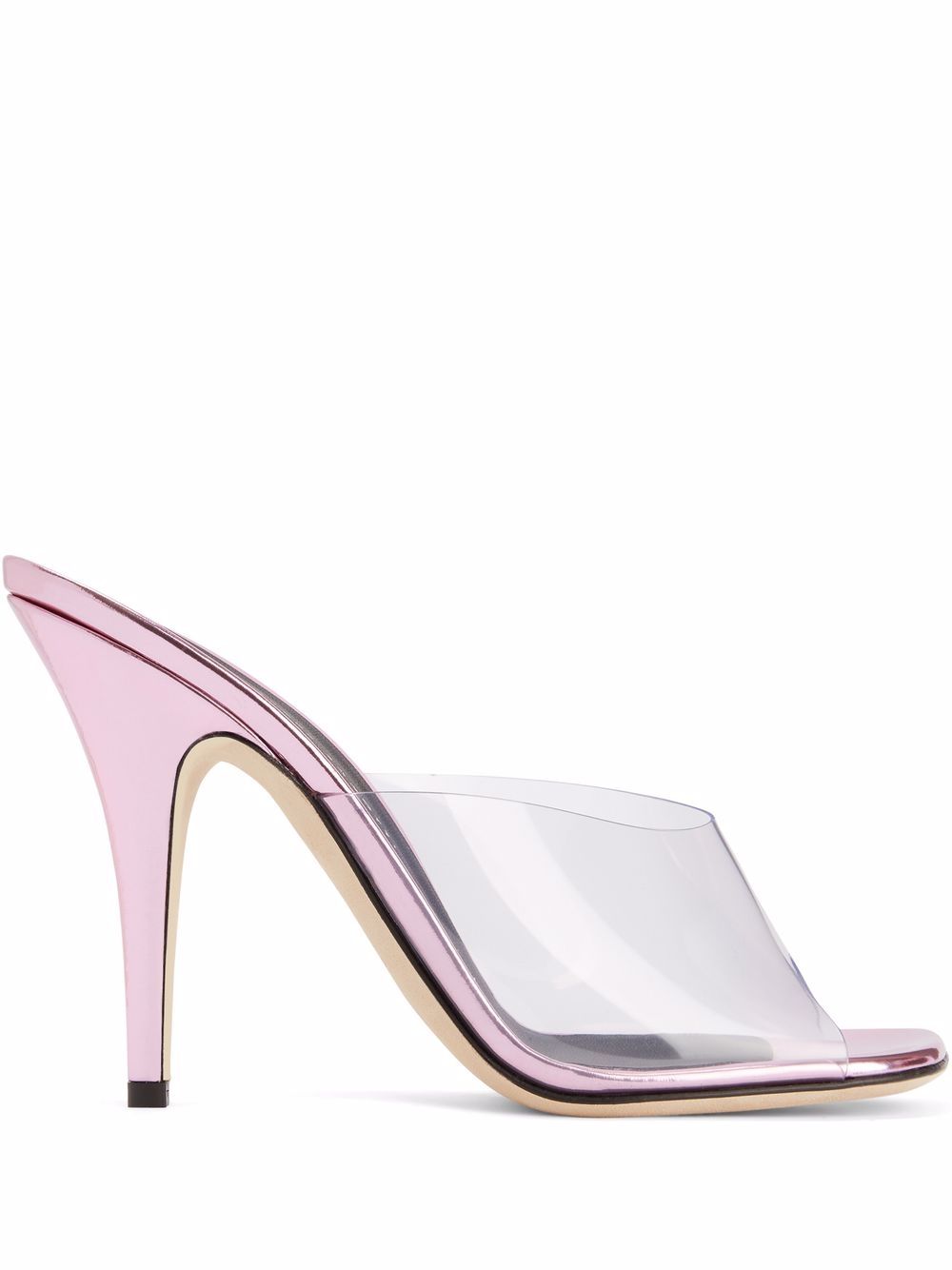 Giuseppe Zanotti Earthshine 玻璃效果细节凉鞋 - 粉色