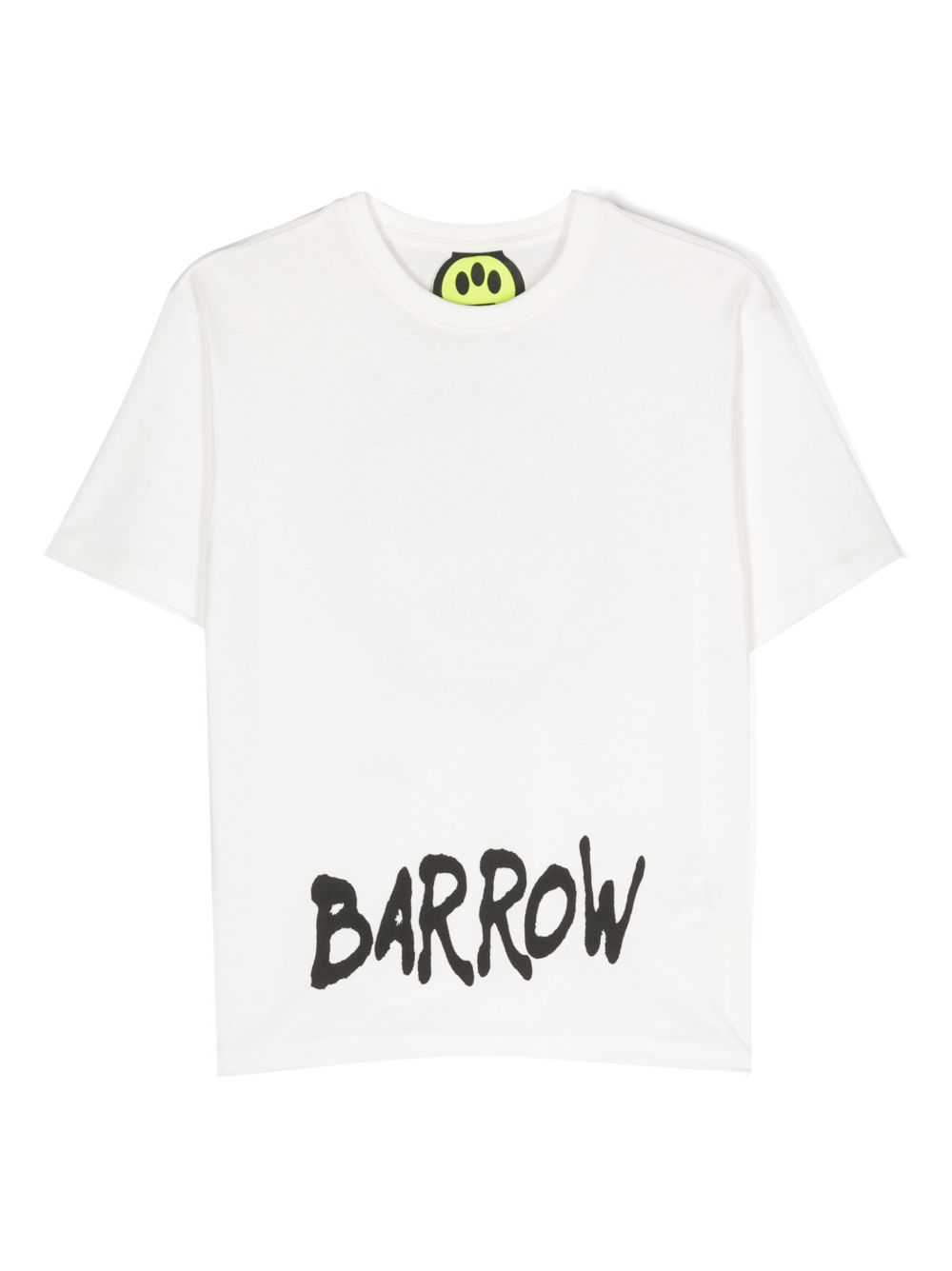 Barrow kids logo印花棉T恤 - 白色