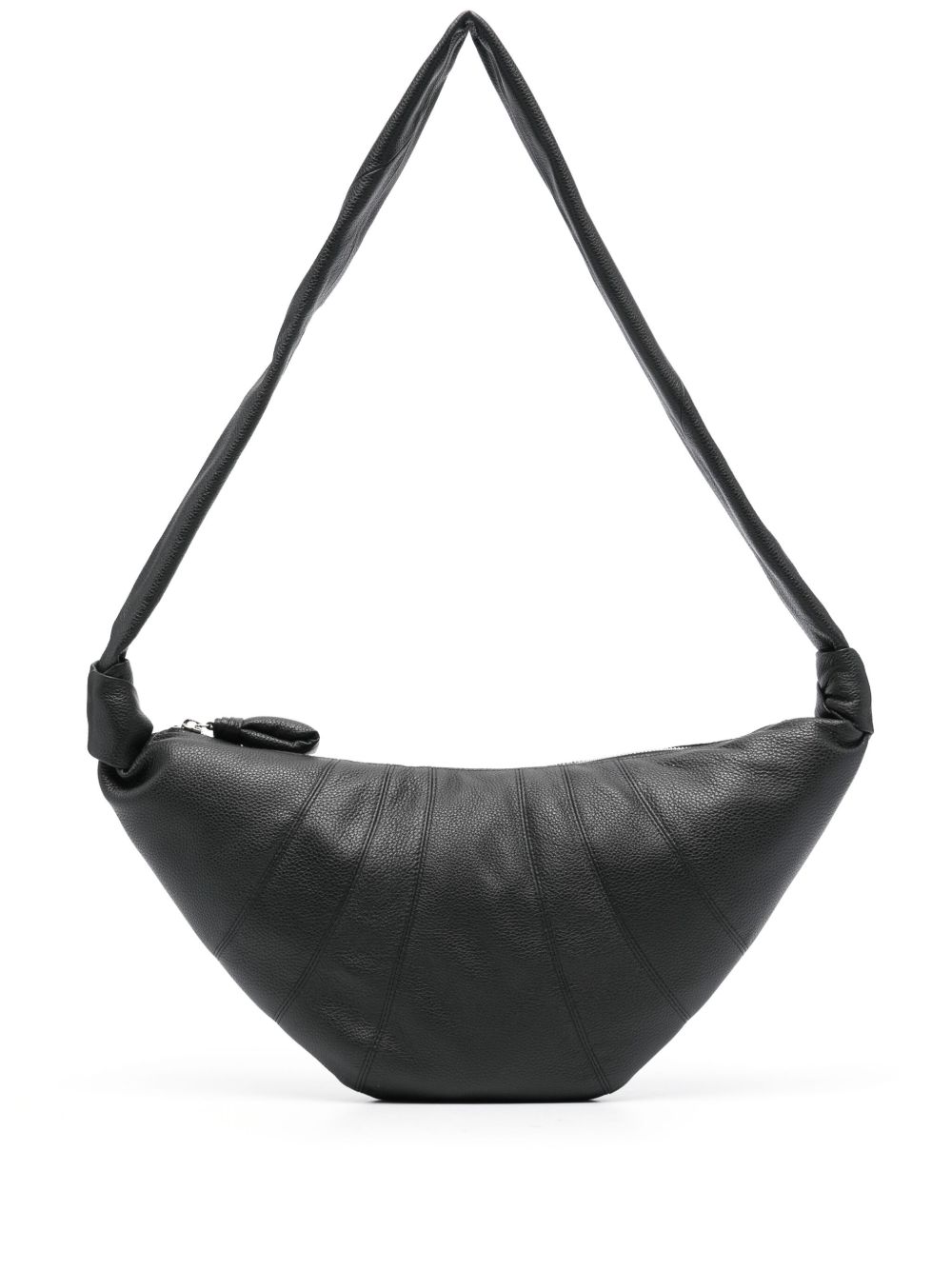 LEMAIRE Croissant 中号皮质斜挎包 - 黑色