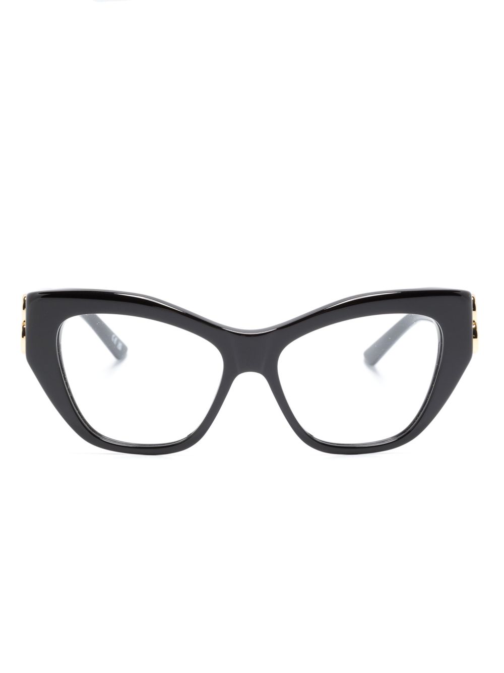 Balenciaga Eyewear 猫眼框眼镜 - 黑色