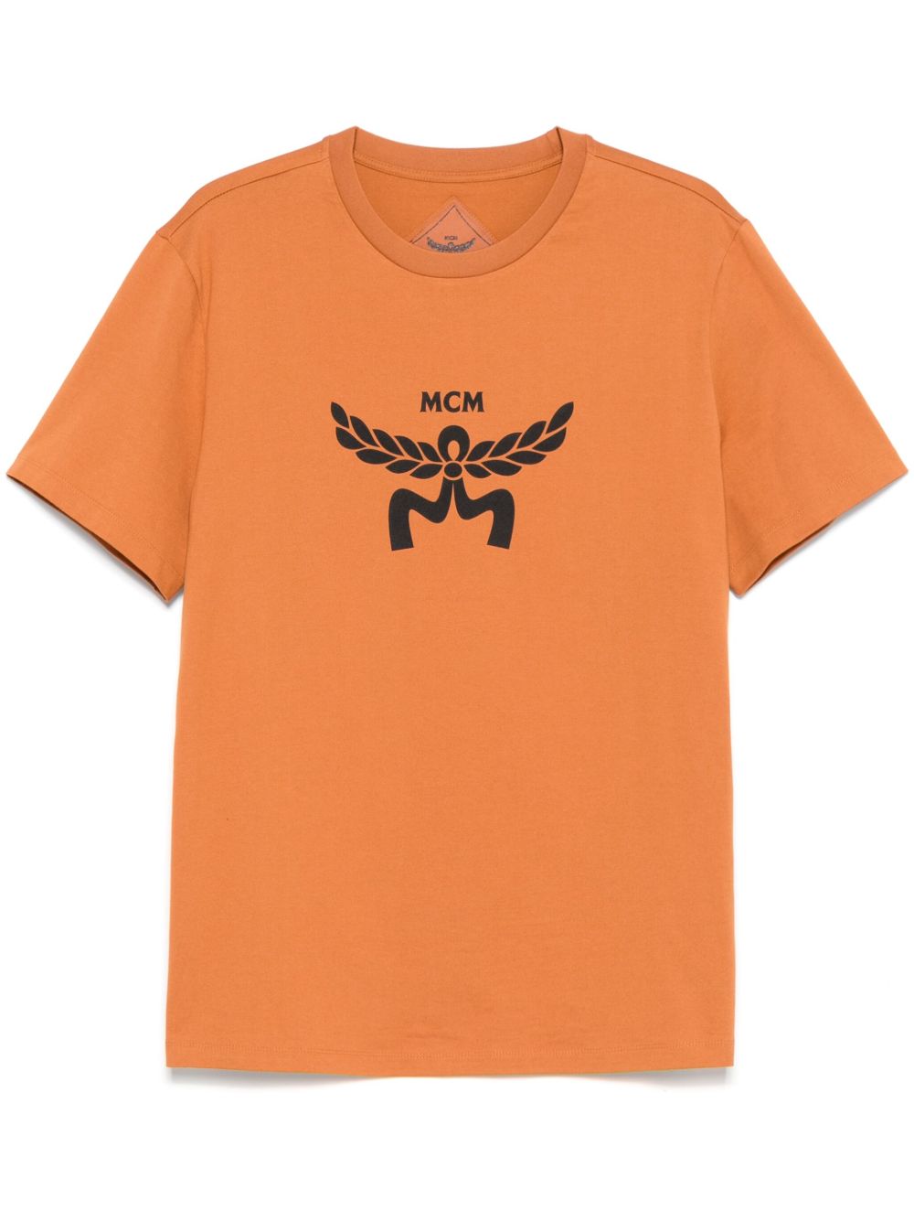 MCM logo印花T恤 - 褐色