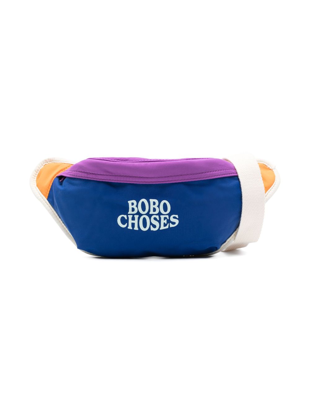 Bobo Choses 拼色棉小袋 - 蓝色
