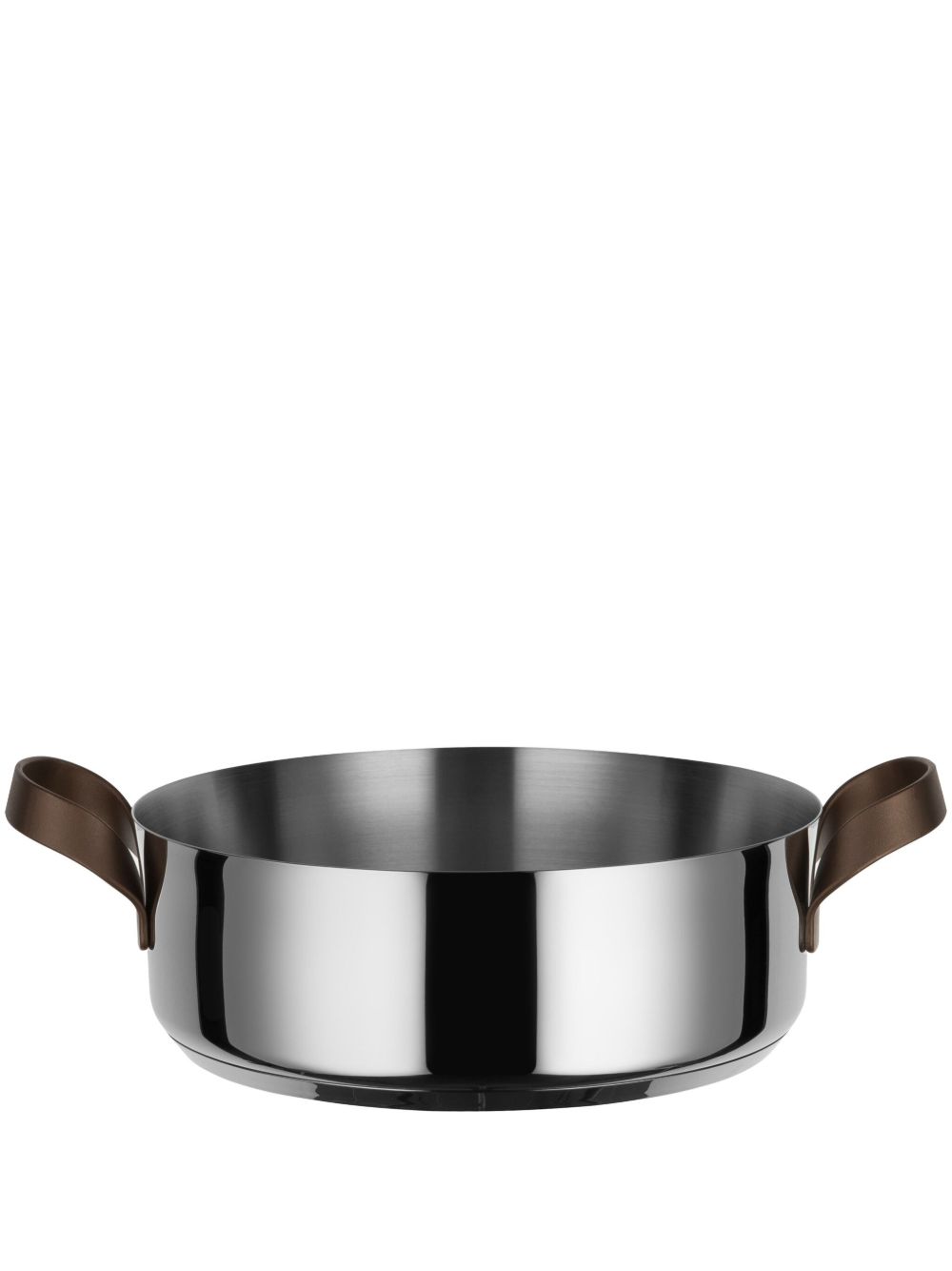 Alessi Edo Llow Casserole 不锈钢平底锅（28厘米 x 11.5厘米 x 36厘米） - 银色