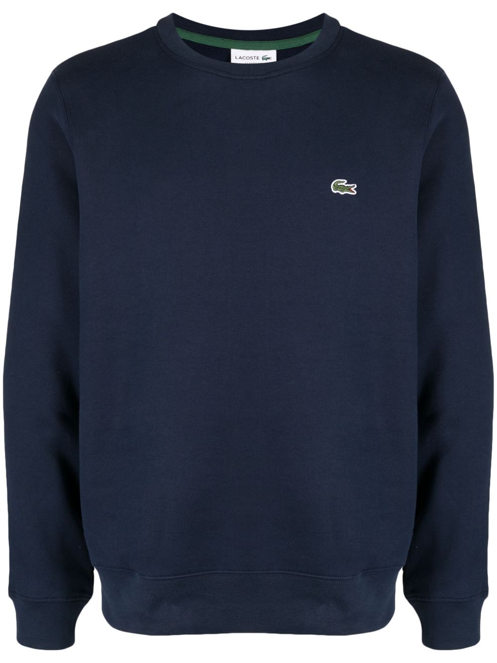 Lacoste 标贴长袖卫衣 - 蓝色