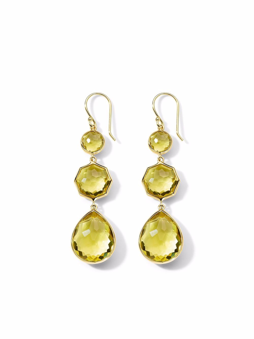 IPPOLITA Rock Candy® Small Crazy 8s 18K黄金耳环 - 金色