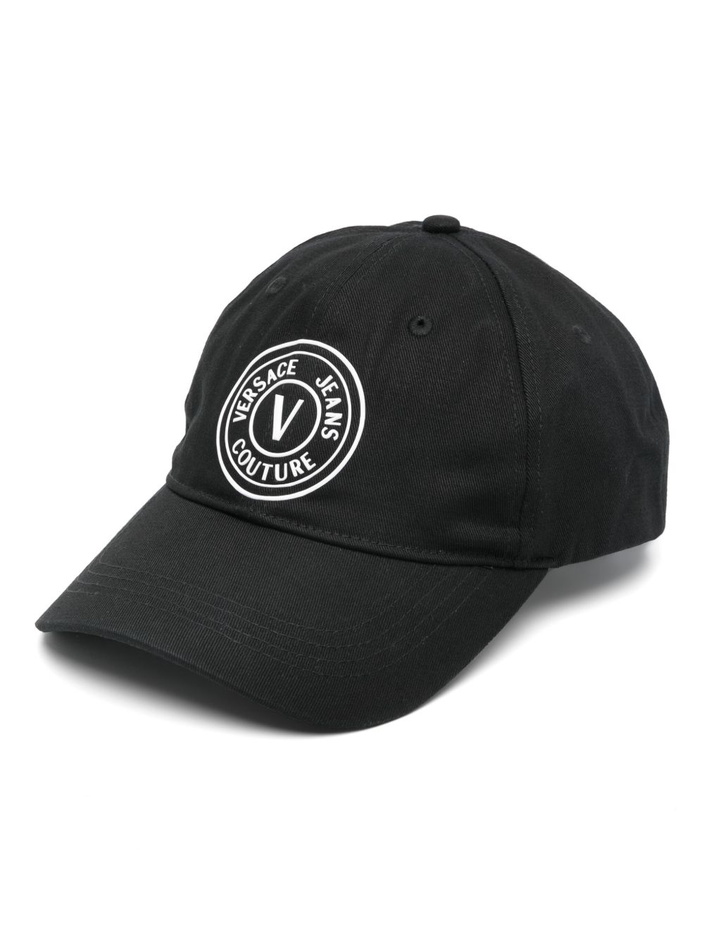 Versace Jeans Couture 橡胶logo棒球帽 - 黑色
