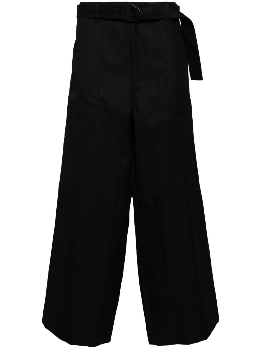 Comme des Garçons Homme 束腰阔腿裤 - 黑色