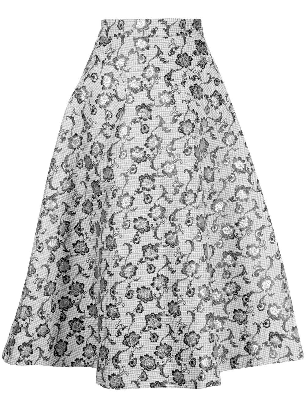Antonio Marras Konstantin 花卉刺绣半身裙 - 黑色