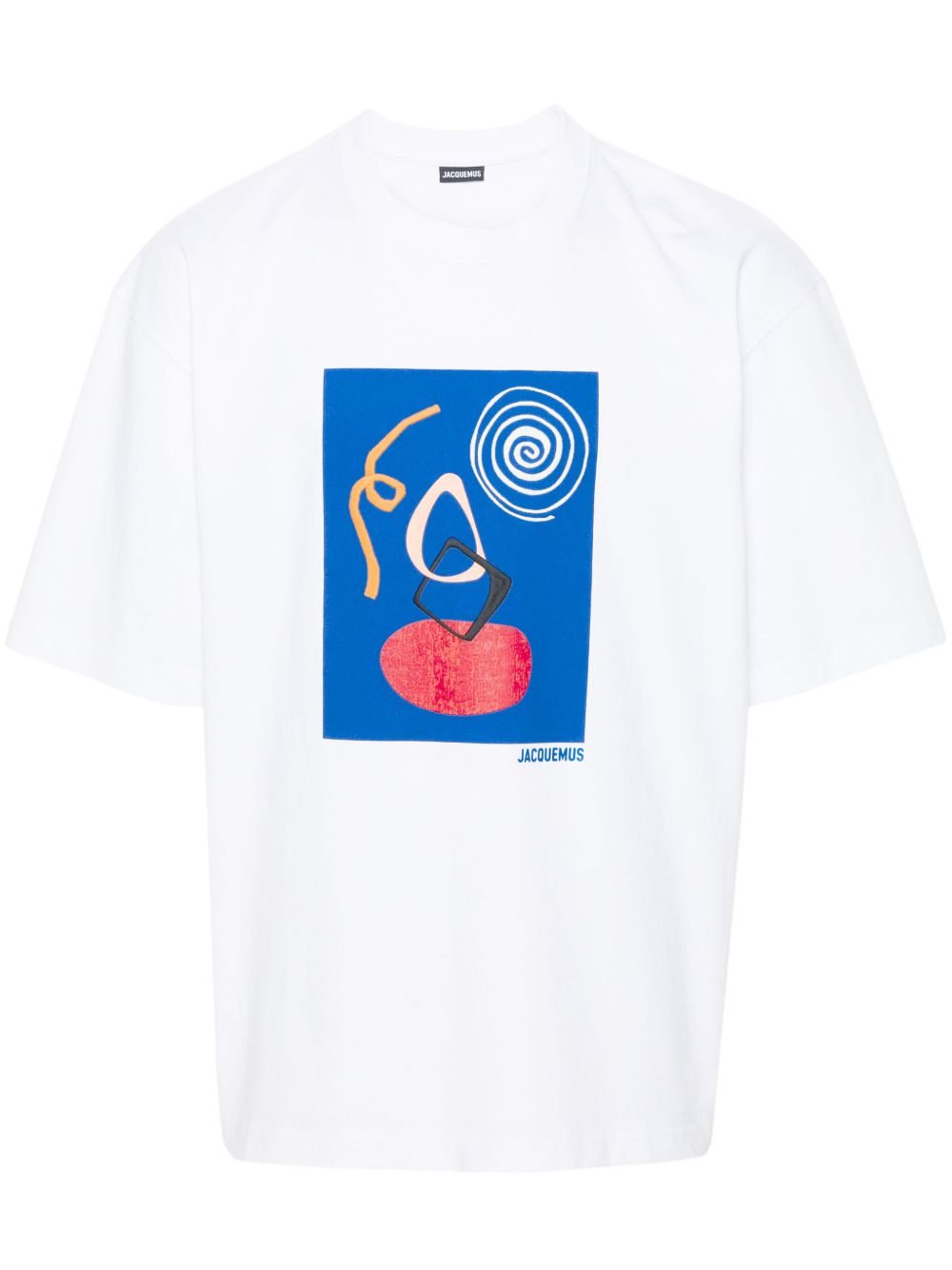 Jacquemus Cuadro 抽象印花T恤 - 白色