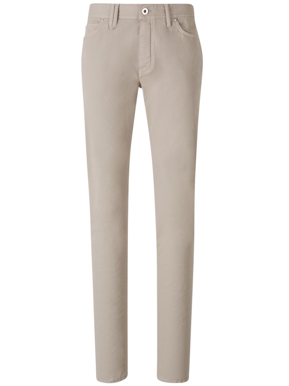 Brioni 标贴直筒牛仔裤 - 中性色