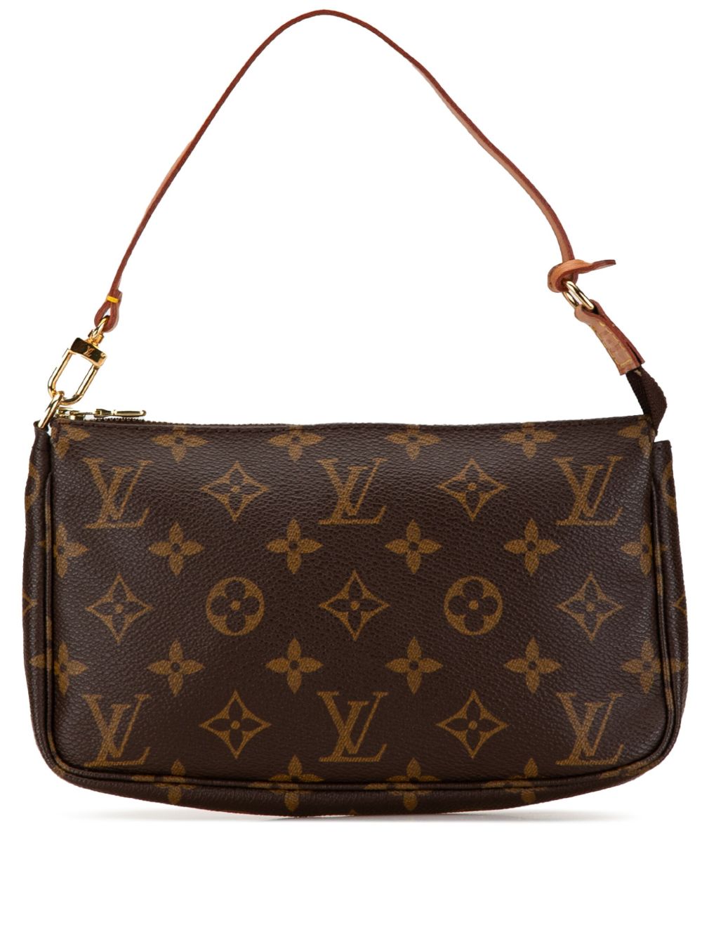 Louis Vuitton Pre-Owned Monogram Pochette Accessoires 单肩包（2000年典藏款） - 褐色