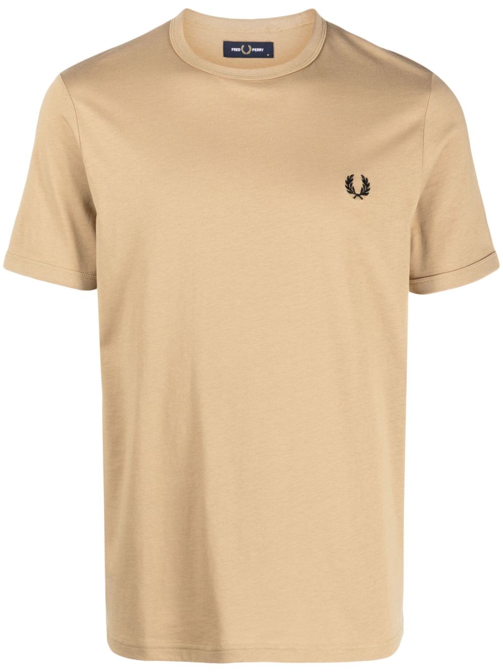 Fred Perry logo刺绣棉T恤 - 中性色