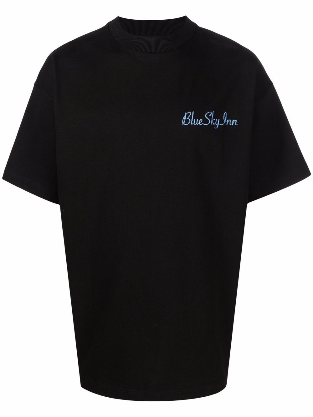 BLUE SKY INN logo刺绣T恤 - 黑色