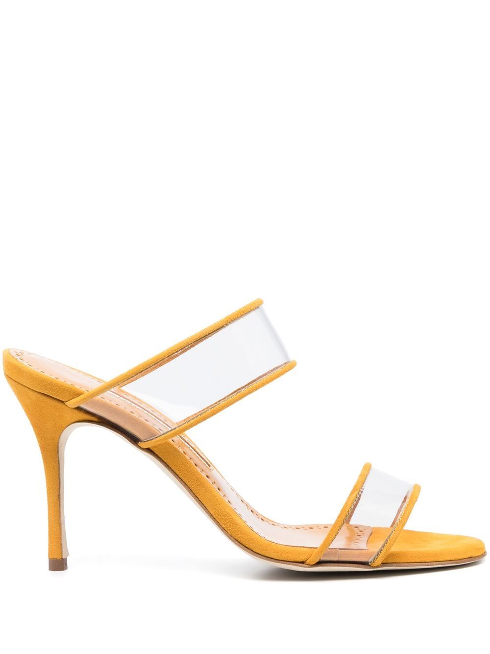 Manolo Blahnik Invymu 高跟凉鞋 - 黄色