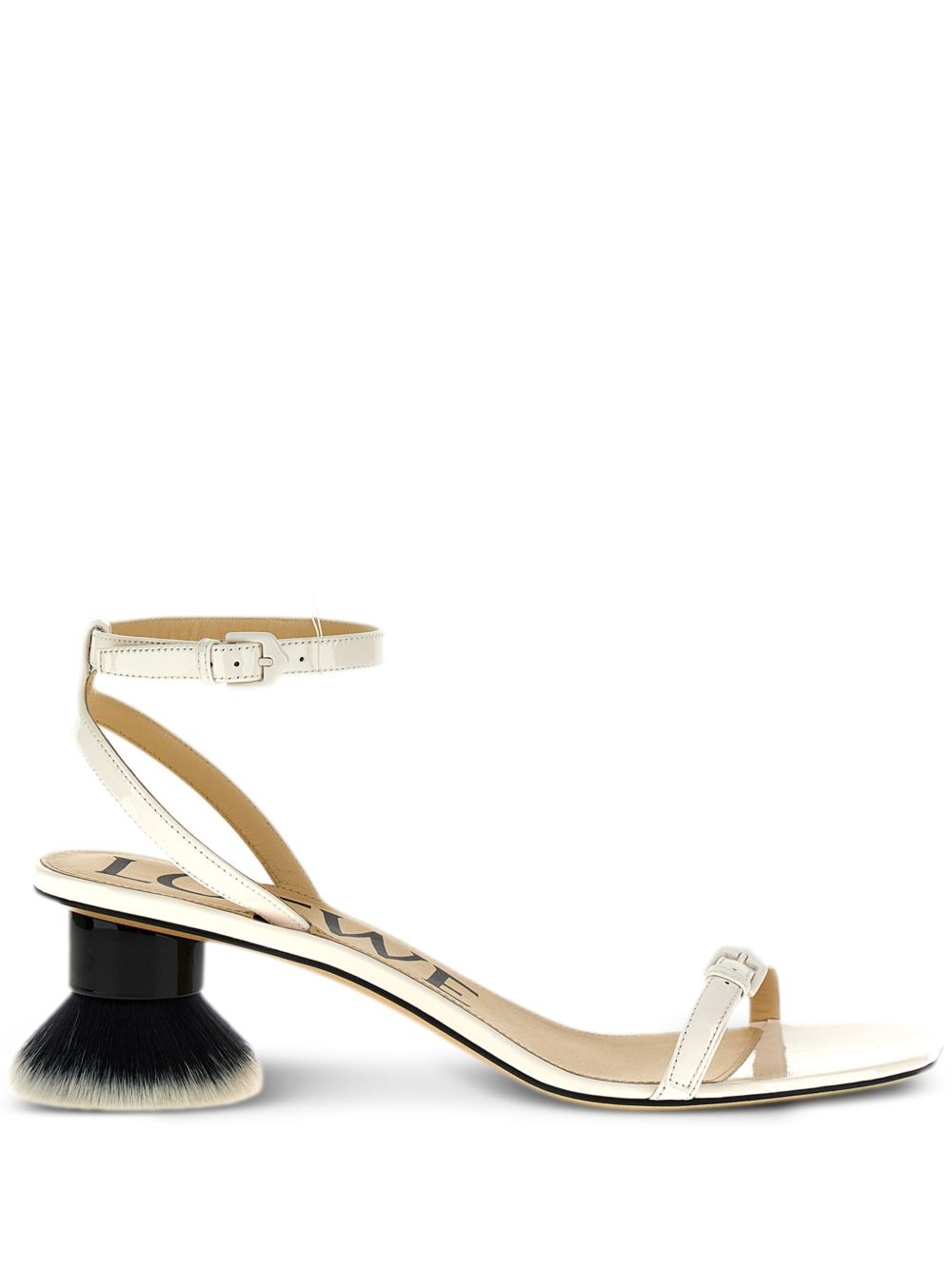 LOEWE Petal Brush 低跟凉鞋（4厘米） - 白色