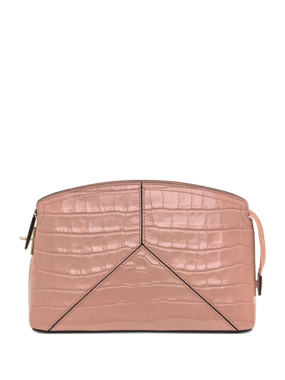 Victoria Beckham 仿鳄鱼纹斜挎包 - 粉色