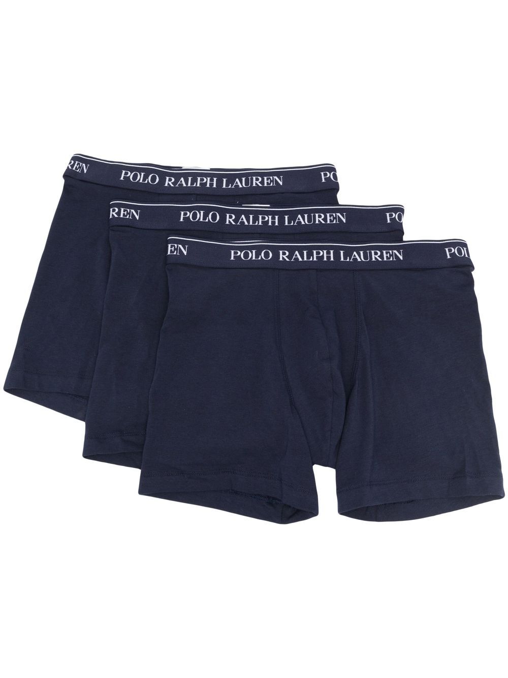 Polo Ralph Lauren logo裤腰四角裤（三件装） - 蓝色