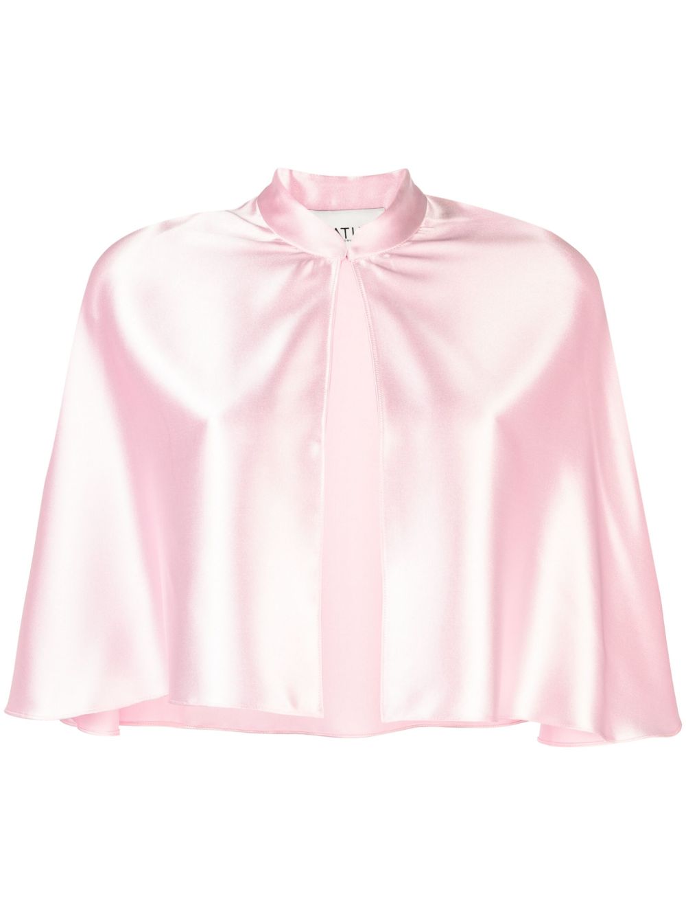 Atu Body Couture 立领缎面斗篷 - 粉色
