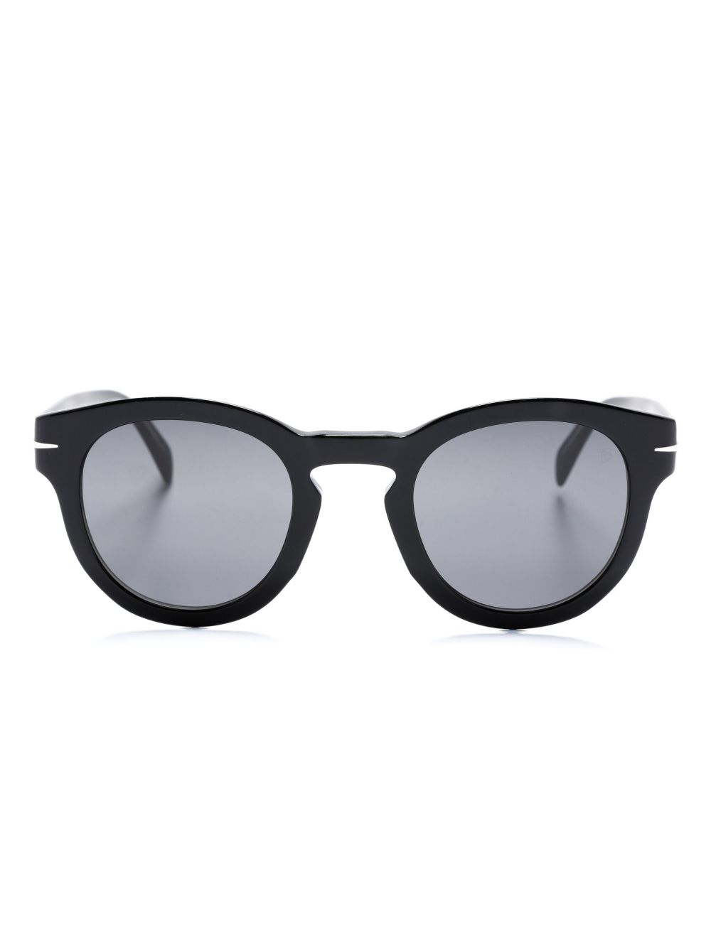 Eyewear by David Beckham 圆框太阳眼镜 - 黑色