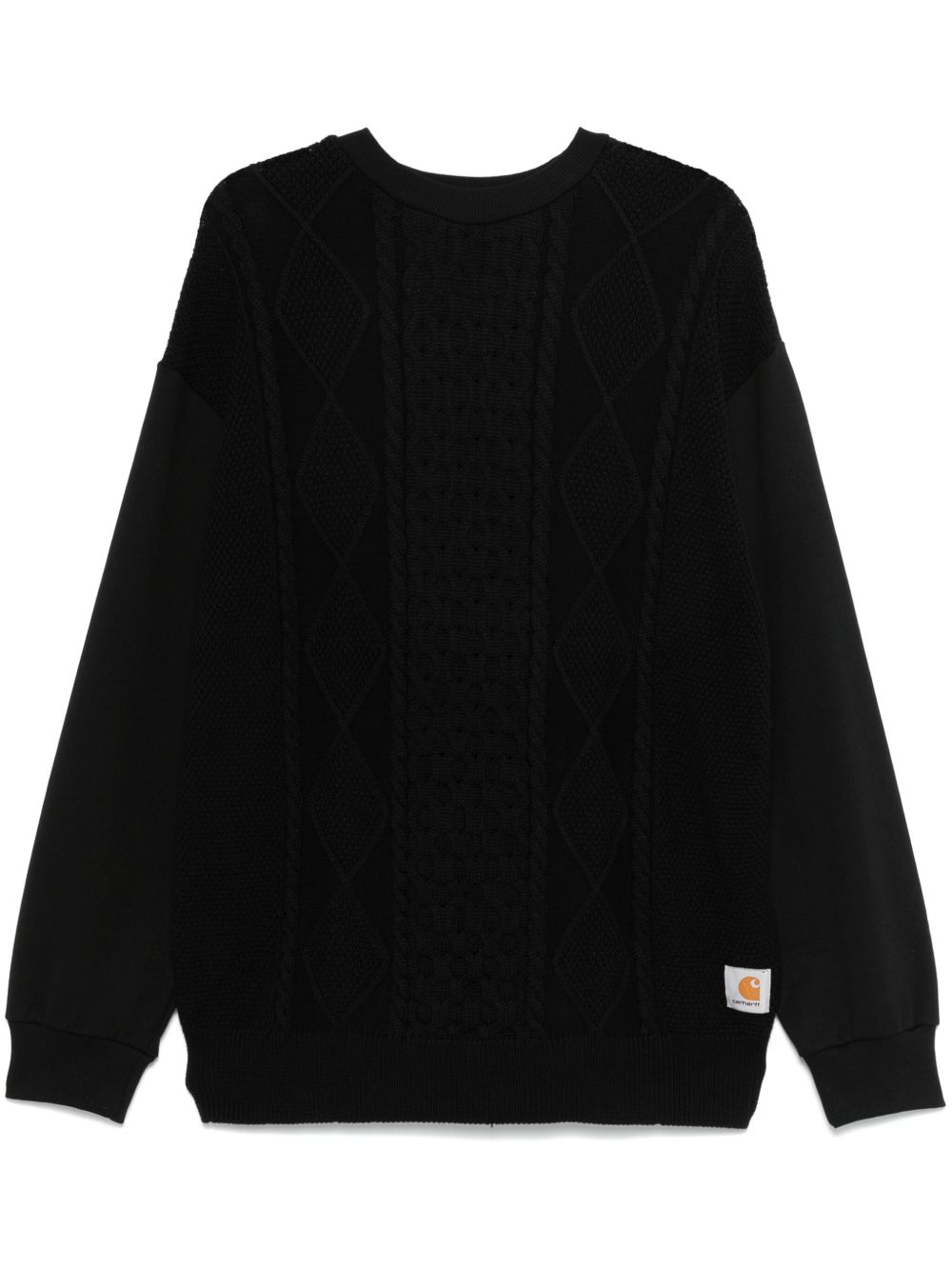 Carhartt WIP 针织细节卫衣 - 黑色