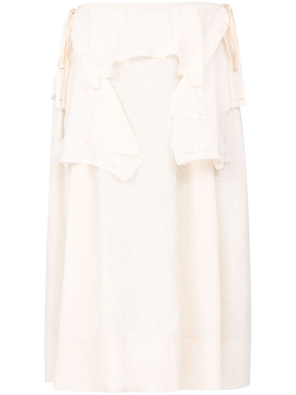 Maison Margiela Work-in-progress 中长半身裙 - 中性色