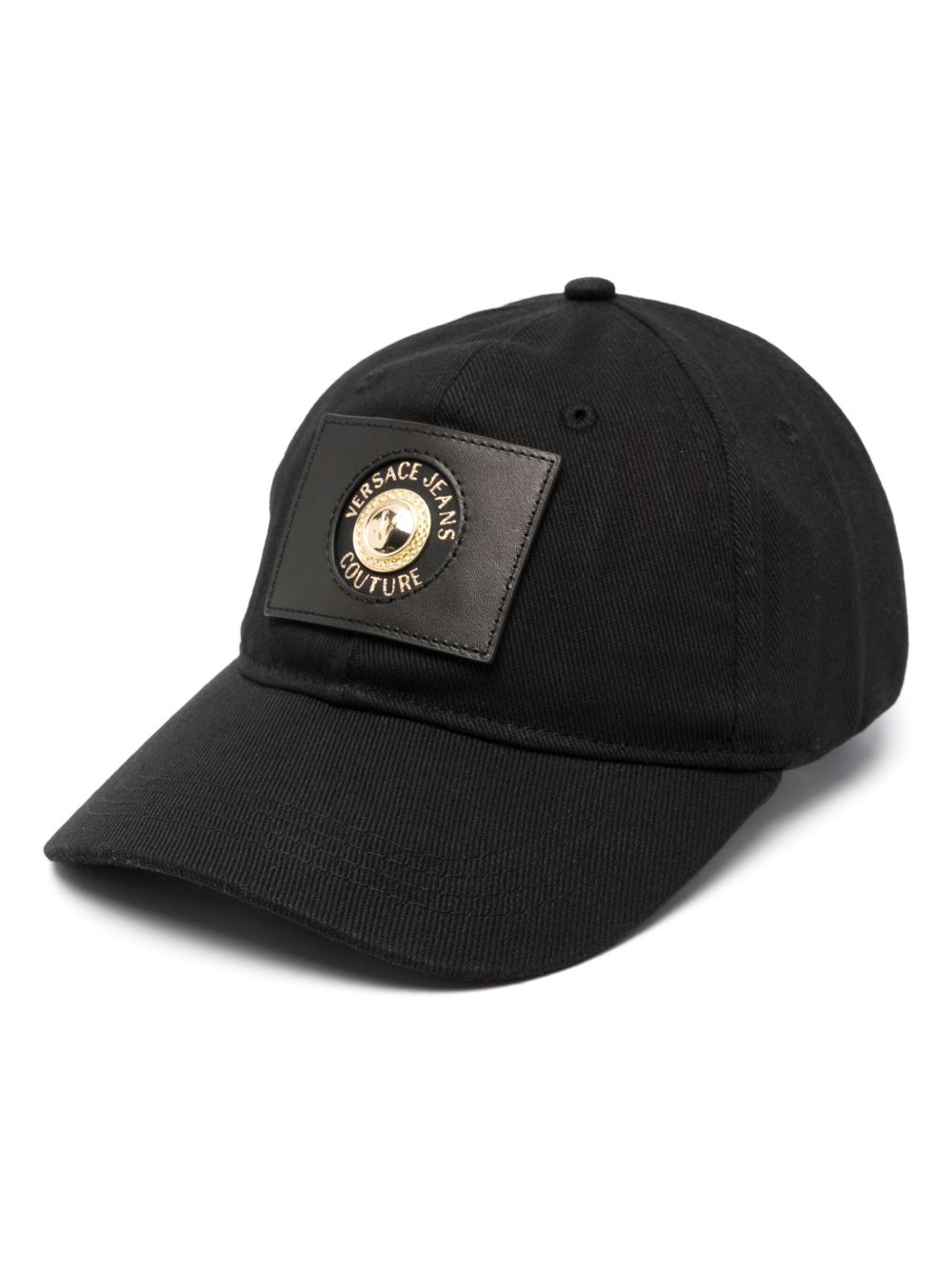 Versace Jeans Couture logo标牌棒球帽 - 黑色