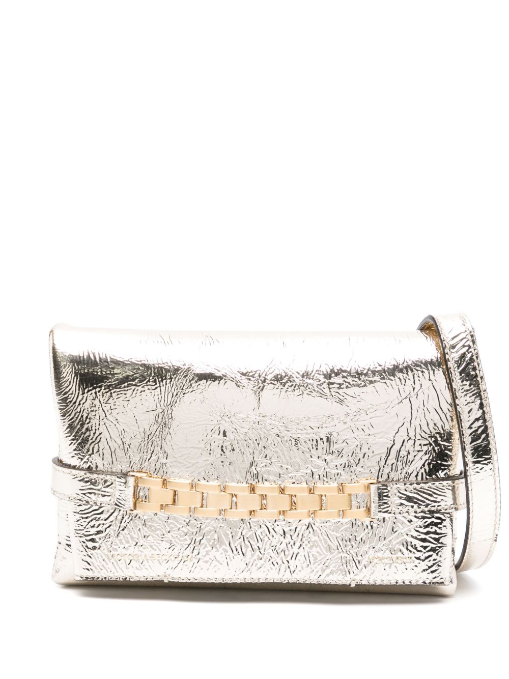 Victoria Beckham Chain Pouch 皮质斜挎包 - 金色