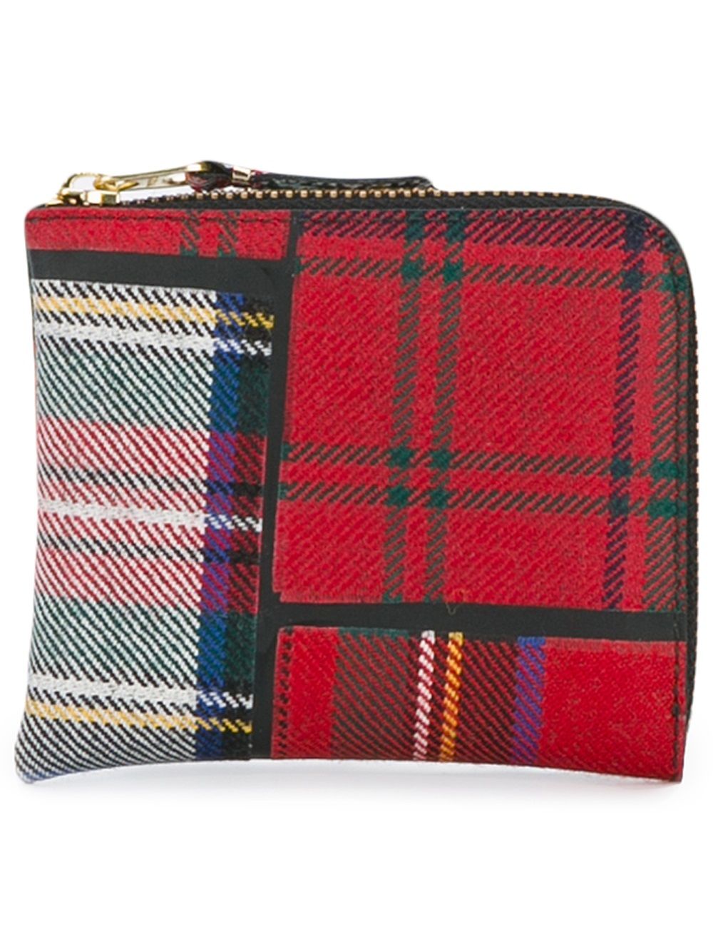 Comme Des Garçons Wallet 格子补丁钱包 - 红色