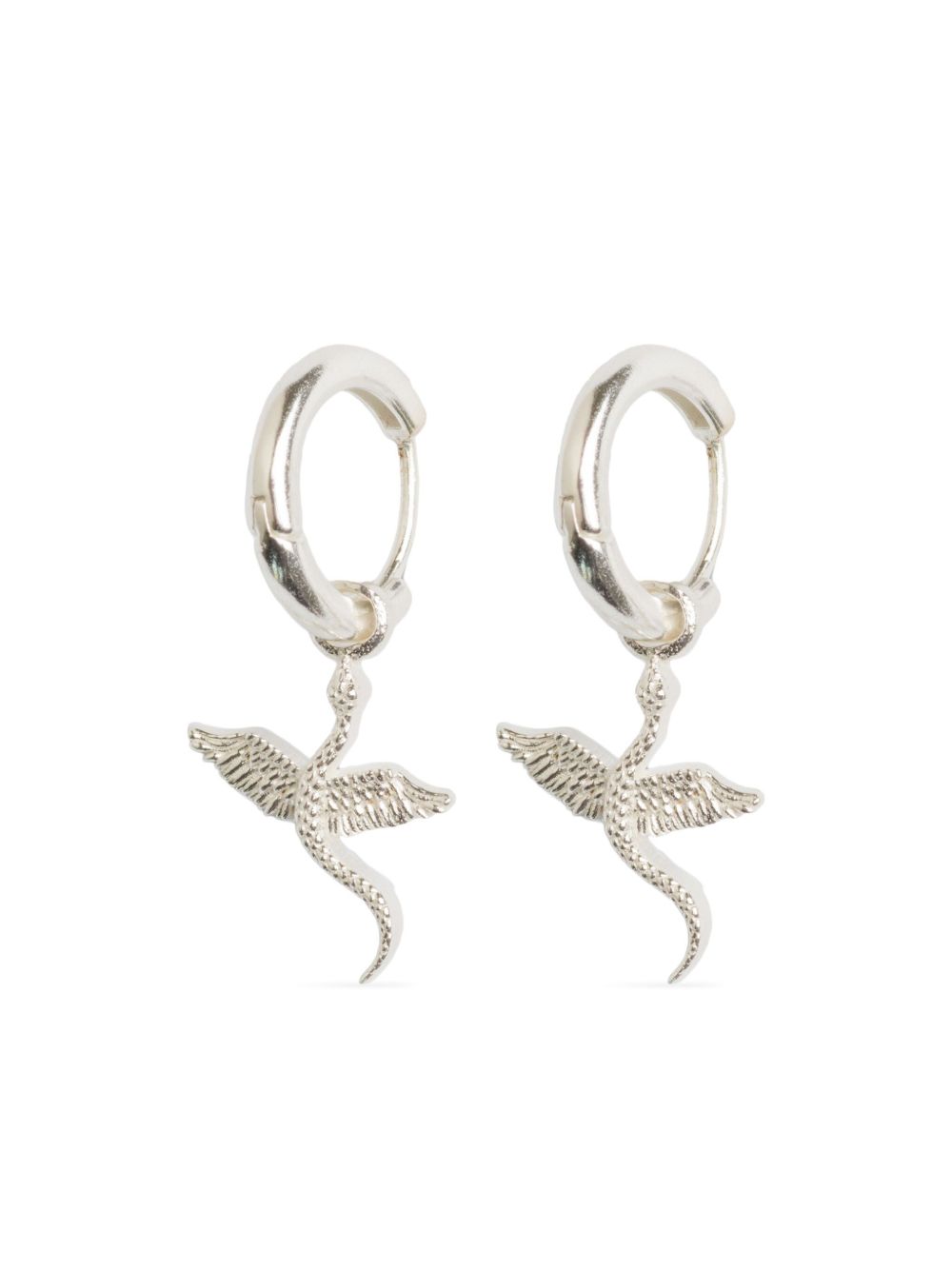 Natia X Lako Winged Snake 耳环 - 银色