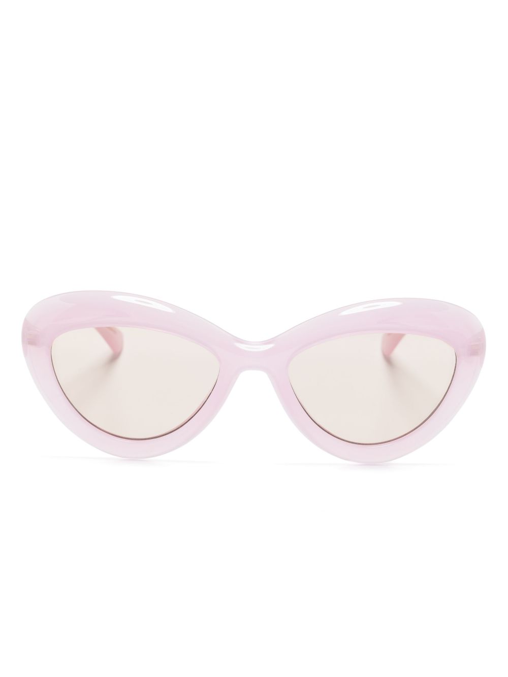 Moschino Eyewear 猫眼框透明太阳眼镜 - 粉色